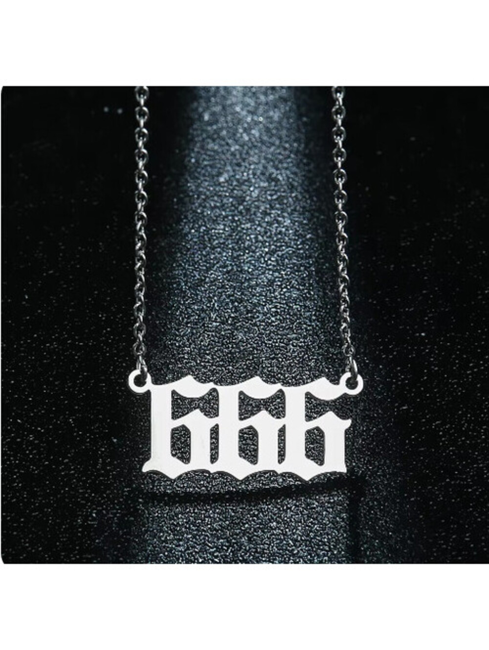 666 PENDANT NECKLACE satan baphomet pentagram black metal death metal occult